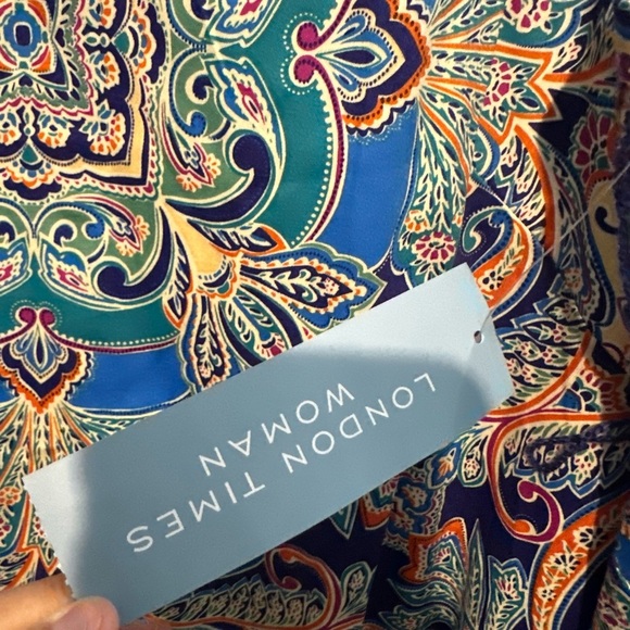 London Times Multicolor Paisley Maxi Dress - Picture 4 of 6